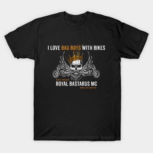 Royal Bastards MC: Reno, NV T-Shirt by Misty Walker's Romance Book Merch